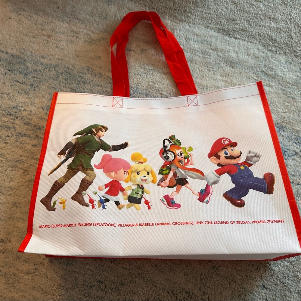 Nintendo Tote Bag - Red and White